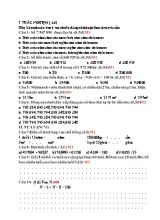 Đề ôn thi kiểm tra cuối học kì 1 môn Toán, Tiếng Việt Lớp 4 (Có đáp án)